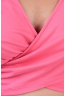 Bluza Dama Vero Moda Vmida Crossover Crop Cyclamen